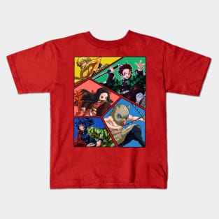 Demon Slayer Tanjiro Team Kids T-Shirt